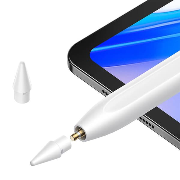 TOUCH PEN Baseus Smooth Writing 2 Series, indicator LED, incarcare Type-C, alb "SXBC060502" -  (timbru verde 0.03 lei)