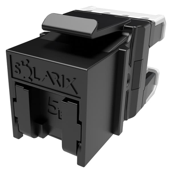 SOLARIX SXKJ-5E-UTP-BK-NA Keystone CAT5E UTP RJ45 black self-tapping 1pcs singlepack (P)