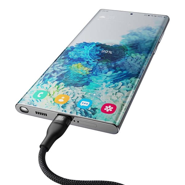 Baseus Universal Cable, Flash Series II 2-in-1 Fast Charging Cable (Type-C to Type-C + Type-C) 100W, 1.5m, Black (CASS060001)