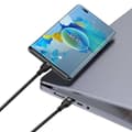 Miniatyrbild 2 av 8: Baseus Universal Cable, Flash Series II 2-in-1 Fast Charging Cable (Type-C to Type-C + Type-C) 100W, 1.5m, Black (CASS060001)