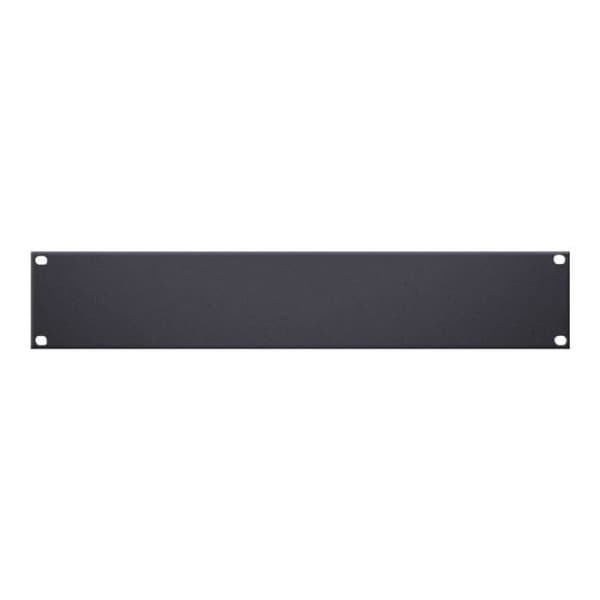 Adam Hall Black 2U 19" rackpanel