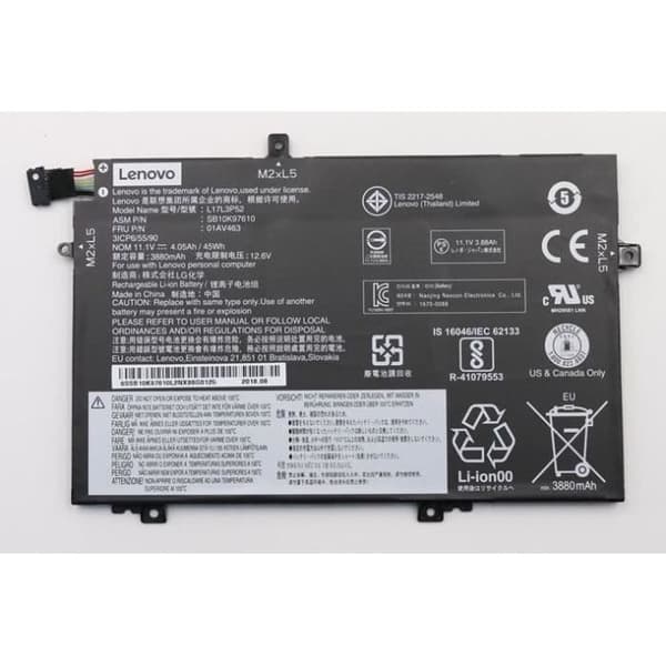 BATTERI INTERN 3C 45WH LI LENOVO 5B10W13897