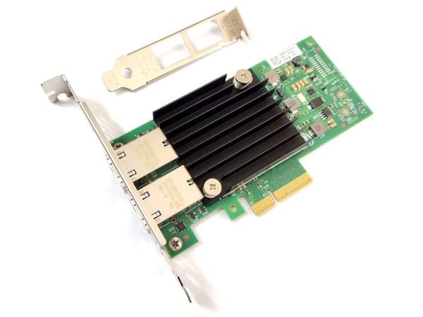 Intel-servertillbehör - X550T2G1P5 - X550T2 - RJ-45 Kategori-6 upp till 55m, Kategori-6A upp till 100m - PCIe v3.0 (8.0GT/s) () Grön, Silver