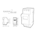 Miniatyrbild 2 av 2: GREENBLUE GB104 PANEL PÅ DIN RAIL MINUTE RAIL...