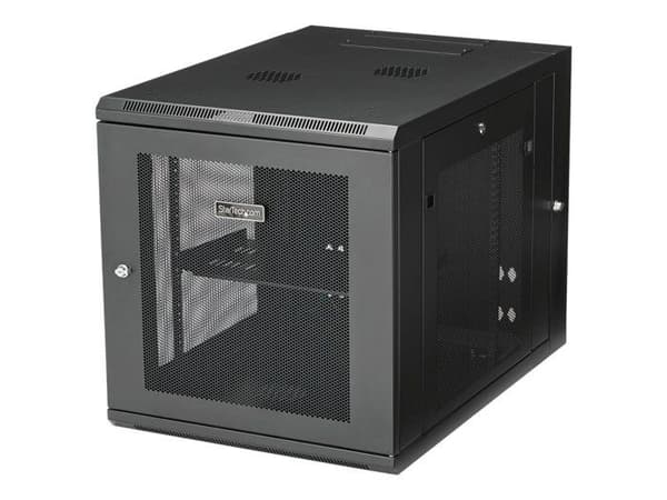 StarTech.com 12U väggfäste serverställ med gångjärn för serverskåp Upp till 81,2 cm djup Nätverksskåp...