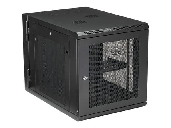 StarTech.com 12U väggfäste serverställ med gångjärn för serverskåp Upp till 81,2 cm djup Nätverksskåp...