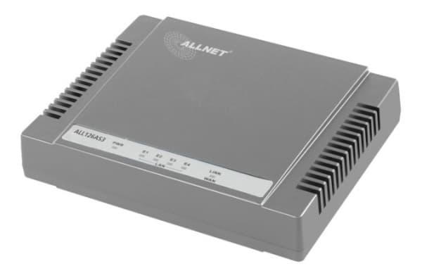 ALLNET ALL126AS3 - Reititin - DSL-modeemi - 4-porttinen kytkin - GigE