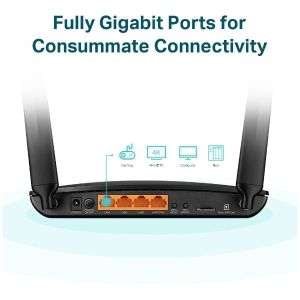 TP-LINK Archer MR600 -4G+ LTE-modem og WiFi-router