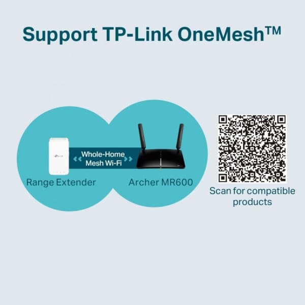 TP-LINK Archer MR600 -4G+ LTE-modem og WiFi-router