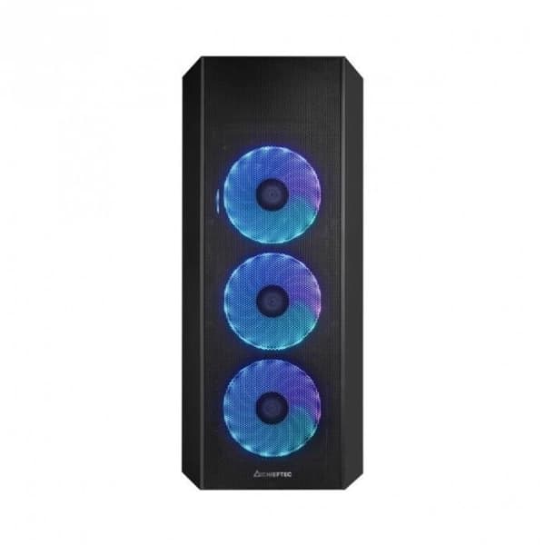 Chieftec GL-04B-OP Mid Tower Black TG 4 fläktar - 0753263077790