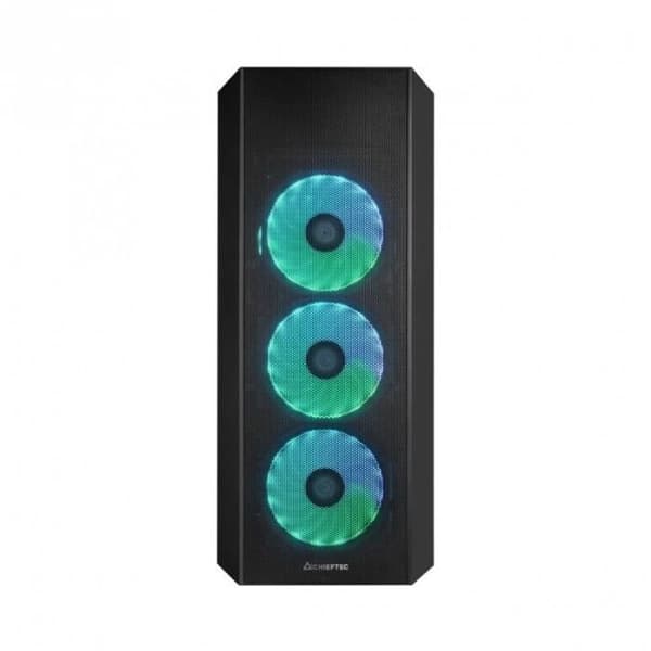 Chieftec GL-04B-OP Mid Tower Black TG 4 fläktar - 0753263077790