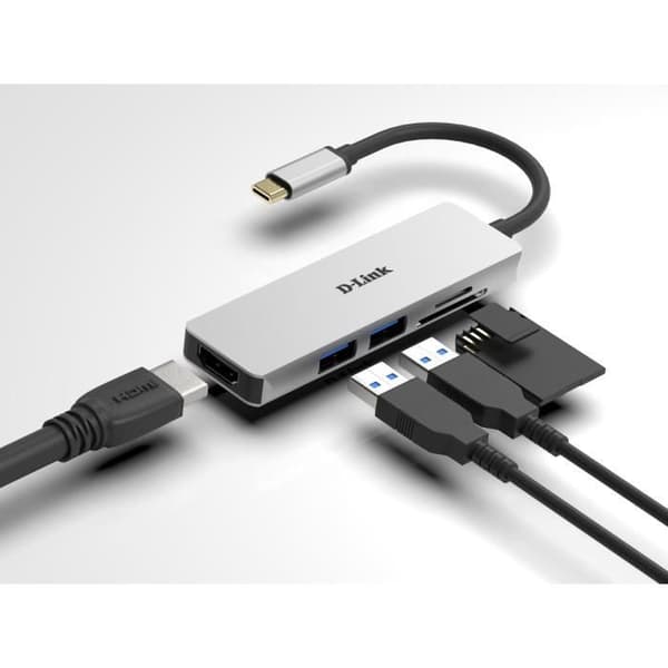 D-Link DUB-M530 5-i-1 USB-C Hub