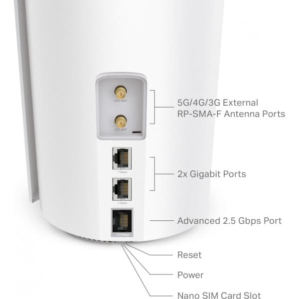 TP-LINK Deco X50-5G Dual Band 5G/4G/3G -modeemi ja WiFi6 -tukiasema