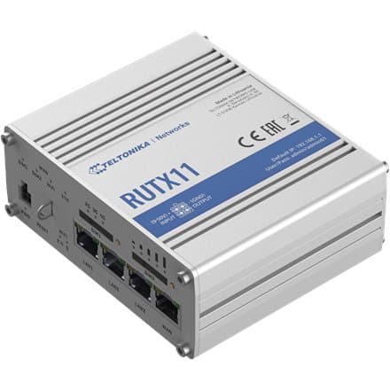 Teltonika RUTX11 wireless router Gigabit Ethernet Dual-band (2.4 GHz / 5 GHz) 4G Grey