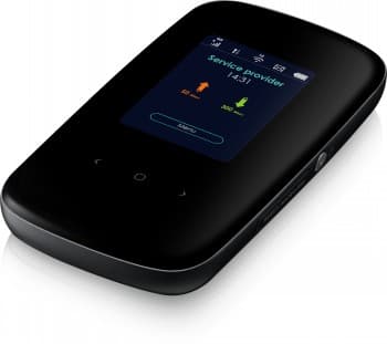 Zyxel | LTE2566-M364 4G LTE Mobile Router | 802.11 ac | AC 1200 Dual Band| Viteza transfer 300 Mbit/s | Baterie rezistenta| Display 2,4", "LTE2566-M63 Sort