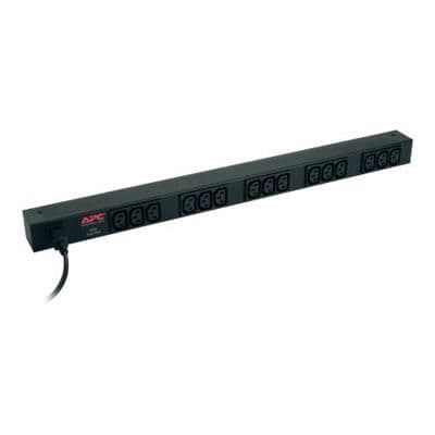 APC Basic rackmonterad pdu - Strömfördelningsenhet (rackmonterad) - AC 208/230 v - 2,3 kw- USED Svart