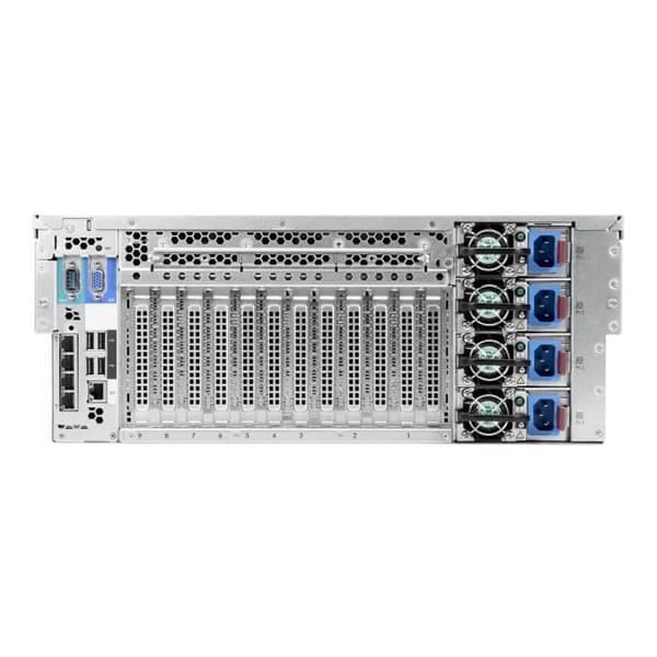 HPE ProLiant DL580 Gen9 - Server - Rackmonterbar - 4U - 4-vägs - RAM 0 MB - SAS - 2,5" hot-swap - ingen hårddisk- USED