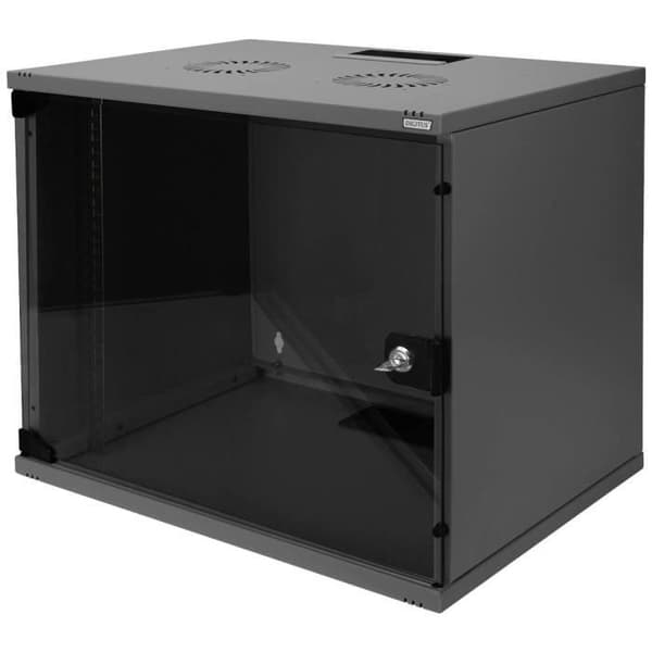 Digitus DN-19 09-U-S-SW Väggdosa 19 (B x H x D) 540 x 460 x 400 mm 9 UH svart (RAL 9005)