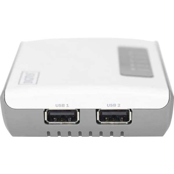 Skrivarserver - Assmann - DN-13024 - Wireless 300N - 2 USB2.0-portar - Nätverks-USB-hubb