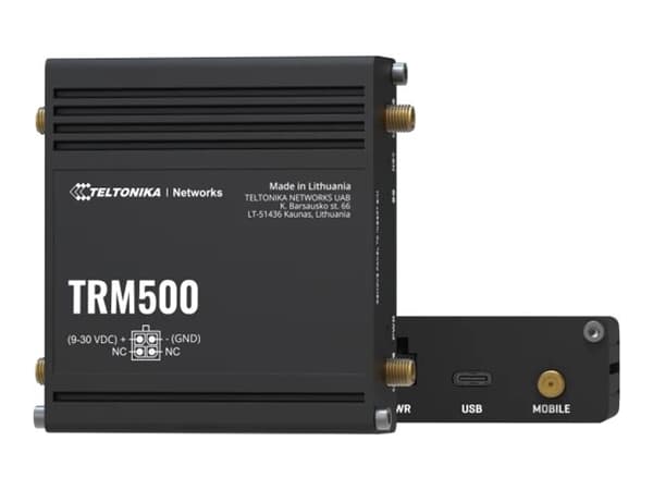 Teltonika TRM500 - Trådløs ruter - WWAN 5G - 5G, 4G, 3G - DIN-skinnemonterbar, veggmonterbar, overflatemonterbar