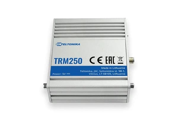 Teltonika TRM250, Intern, Gjuten aluminium, Blå, TCP/UDP/PPP/FTP(S)/HTTP(S)/NTP/PING/QMI/SSL, Micro-USB, Gjuten aluminium, -40 - 75 ° C