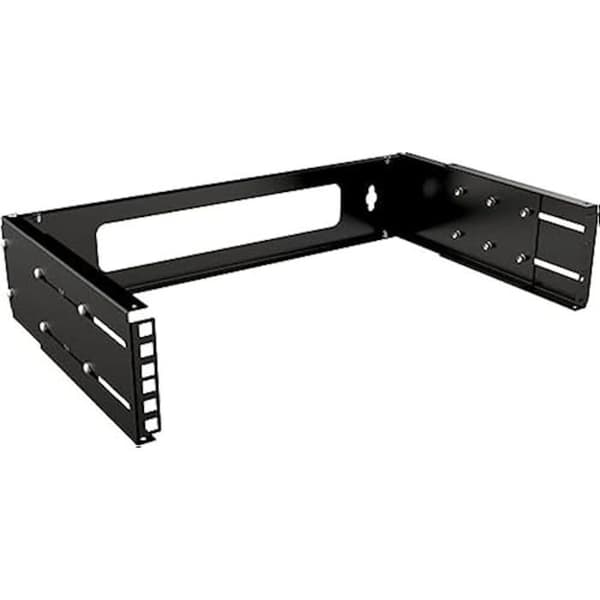 Justerbart djupstöd 2U - LANVIEW - RAR200BL - 19" - Svart - Idealisk för 19"-skåp
