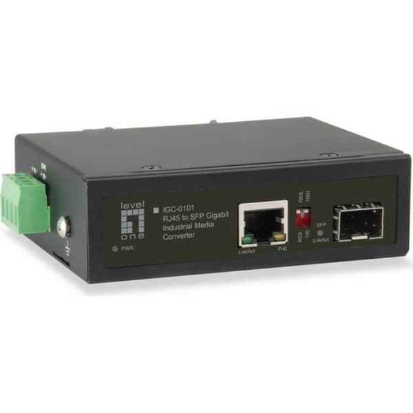 LevelOne - Medienkonverter - GigE - 10Base-T, 100Base-TX, 1000Base-T, 1000Base-X - RJ-45 / SFP (mini-GBIC) () - IGC-0101