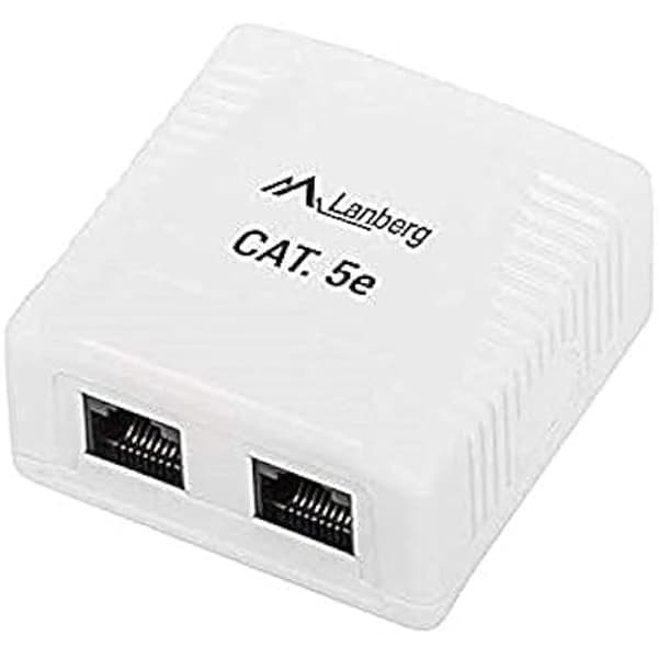 RJ45-kontakt - LANBERG - OU5-0002-W - Kategori 5 - UTP - RJ45-gränssnitt