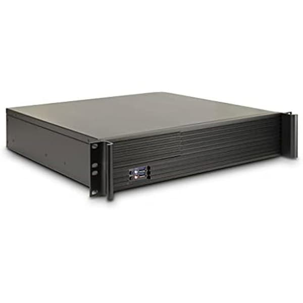 Server IPC 2U-K240L - INTER-TECH - 2 fläktar 80 mm - Avtagbara korgar - 4 perforerade plåtar Svart