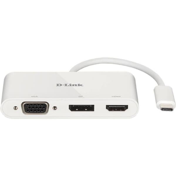3-i-1 USB-C-adapter - D-Link - DUB-V310 - HDMI 4K - DisplayPort 4K - VGA 1080p