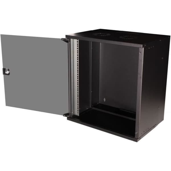 Utrustning Väggskåp 19 12U 540 x 400 mm svart