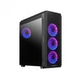 Miniatyrbild 1 av 4: Chieftec GL-04B-OP Mid Tower Black TG 4 fläktar - 0753263077790