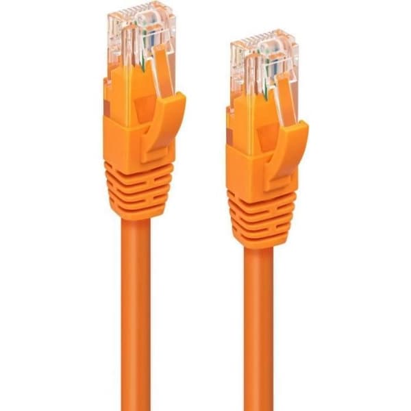 MicroConnect Nätverkskabel Orange 0,25m Cat6a U/UTP (UTP) () - MC-UTP6A0025O