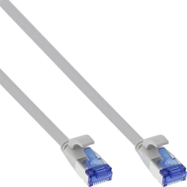 InLine - Patch-Kabel - RJ-45 (M) till RJ-45 (M) - 5 m - U/FTP, PiMF - CAT 8.1 - halogenfrei, geformt, ohne Haken,