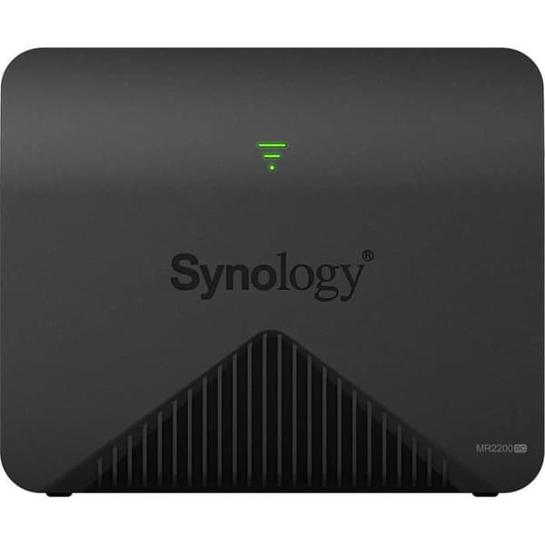 Trådlös mesh-router - SYNOLOGY - MR2200ac - WiFi AC - Trippelband - 2200 Mbps (2x AC867 + N400) MU-MIMO WPA3 Sort