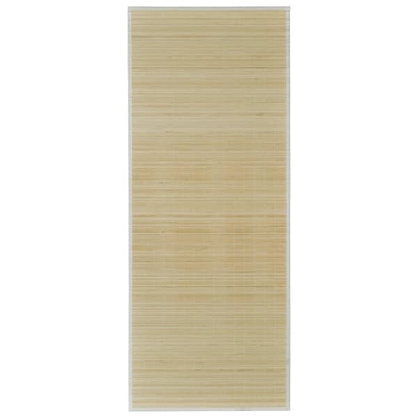 vidaXL Teppe naturlig bambus rektangulært 150 x 200 cm