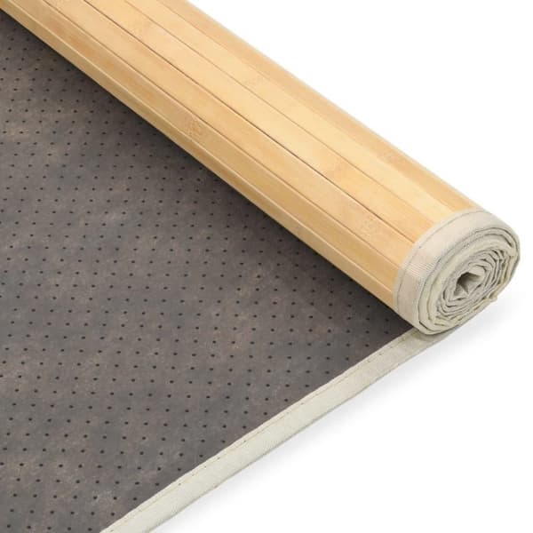 vidaXL gulvtæppe 80x200 cm bambus naturfarvet