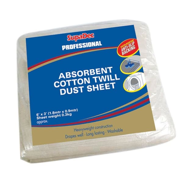 SupaDec Absorberande bomullstvål White One Size