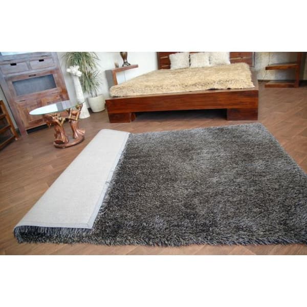 Tæppe LOVE SHAGGY design 93600 sort, 60x110 cm
