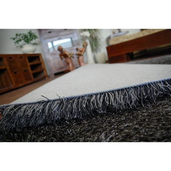 Tæppe LOVE SHAGGY design 93600 sort, 60x110 cm