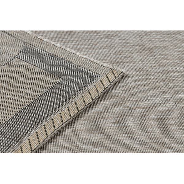 MATTA SISAL FLOORLUX 20078 silver / svart, 80x150 cm