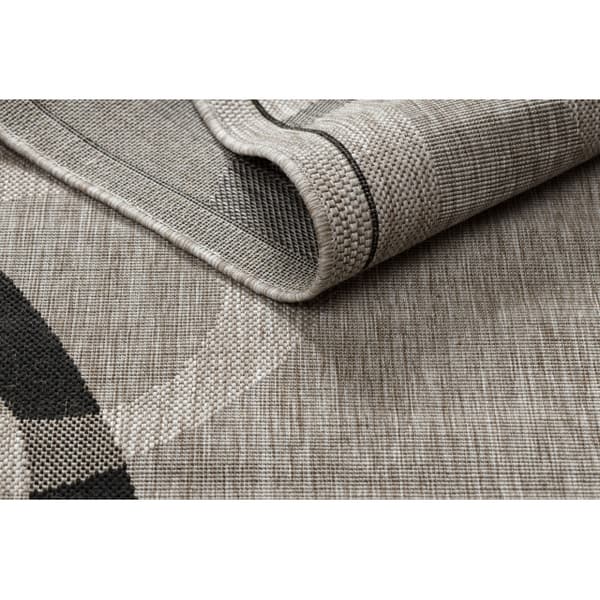 MATTA SISAL FLOORLUX 20078 silver / svart, 80x150 cm