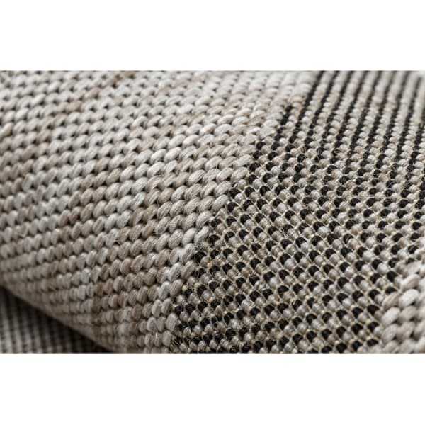 MATTA SISAL FLOORLUX 20078 silver / svart, 80x150 cm