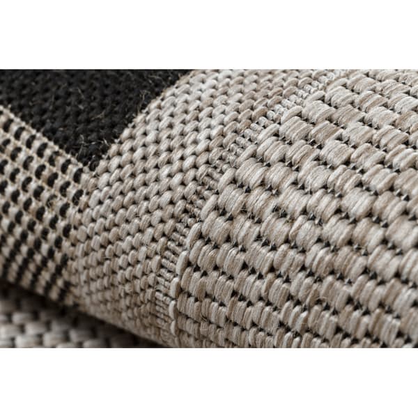 MATTO STRING SIZAL FLOORLUX 20195 hopea / musta, 80x150 cm