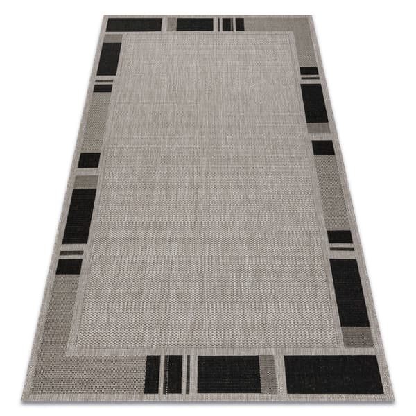 MATTO STRING SIZAL FLOORLUX 20195 hopea / musta, 80x150 cm
