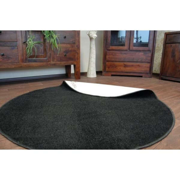 Matta cirkel TRENDY 159 svart, cirkel 100 cm