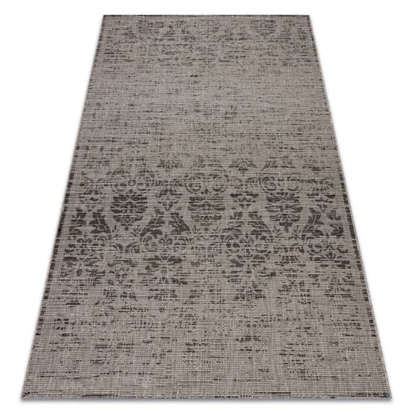 MATTA SIZAL FLOORLUX 20211 silver / svart, 80x150 cm