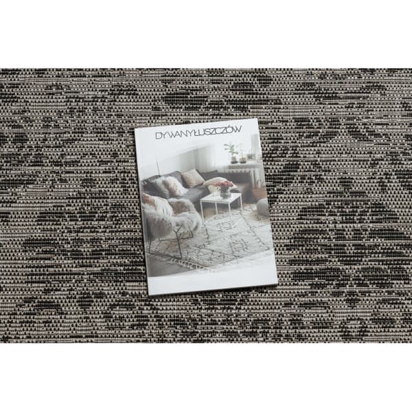 Sisaltæppe SISAL FLOORLUX 20211 sølv  / SORT, 140x200 cm