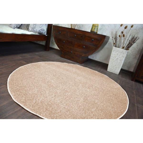 TÆPPER hjul ETON beige, cirkel 150 cm