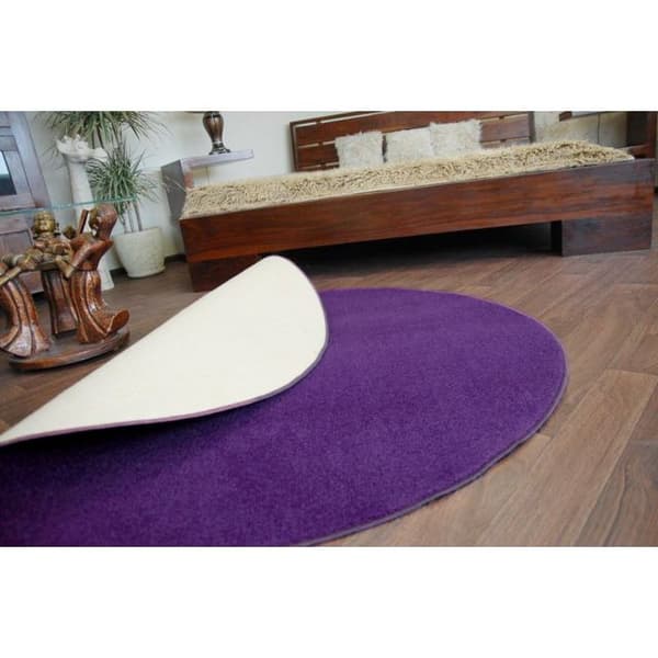 Matta runda ETON lila, cirkel 100 cm